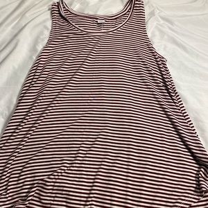 Old navy red and white striped tank top